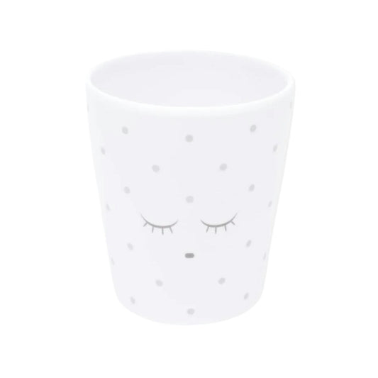 Mugg Baby, White/Silver Dots