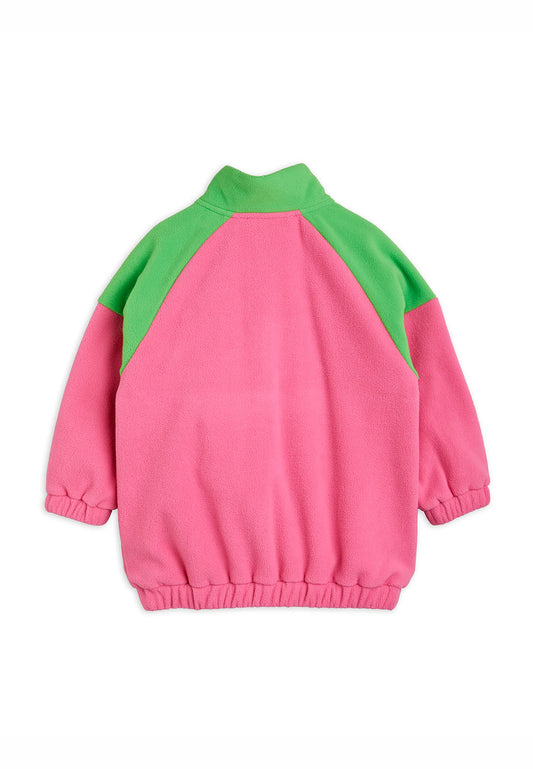 Fleece Zip Pullover, Rosa - Mini Rodini