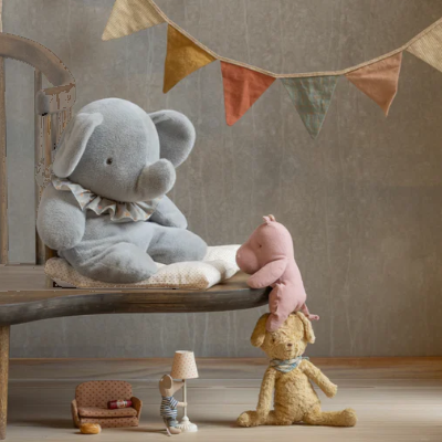 Blå/Grå Elefant, Stor, 45cm - Maileg