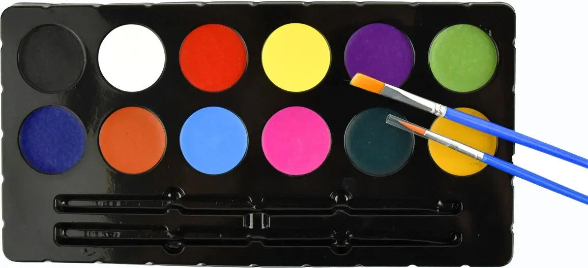 Ansikte och kroppsfärg 12 färger - Robetoy