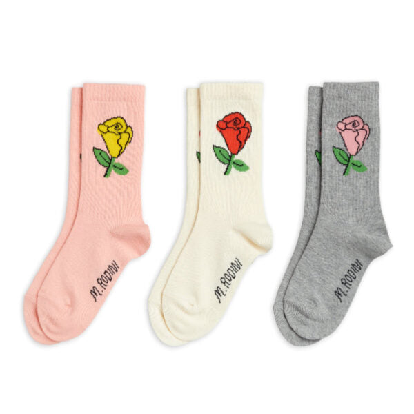 Rose 3-pack socks