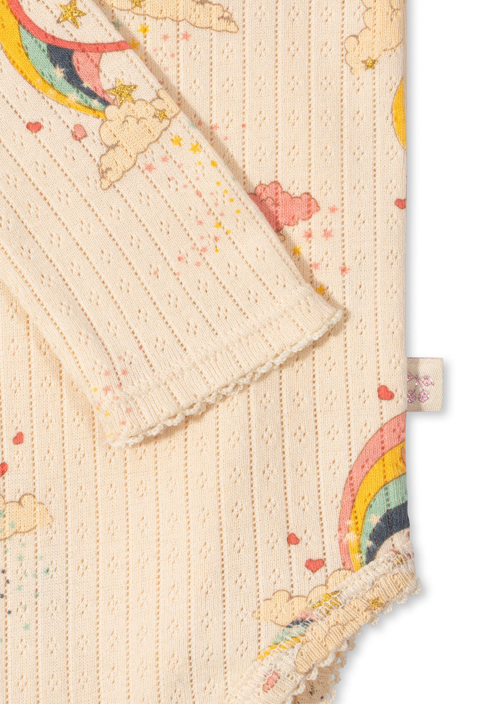 Body Baby 9 mån, Minnie Glitter Body GOTS, Horn Stars - Konges Sløjd