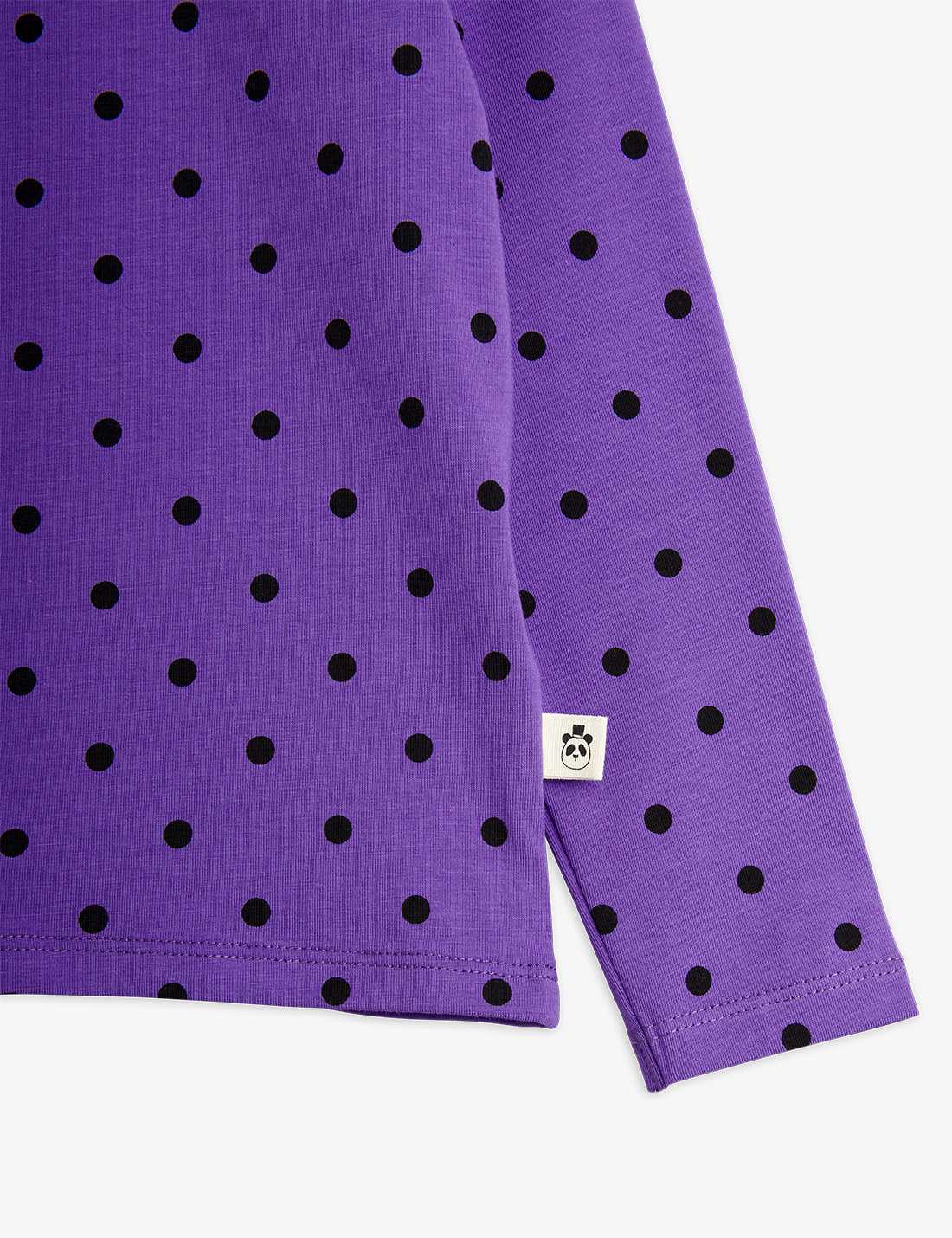 Polka Dot Ls Tee, Purple