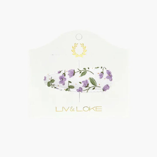 ILSE Hårspänne, SWEET LILAC FLORAL - Liv & Loke