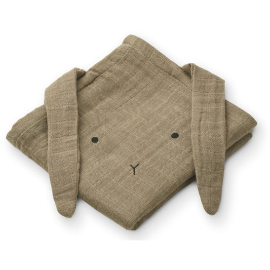 Muslinfiltar, Hannah Rabbit, Oat, 2 pack- Liewood