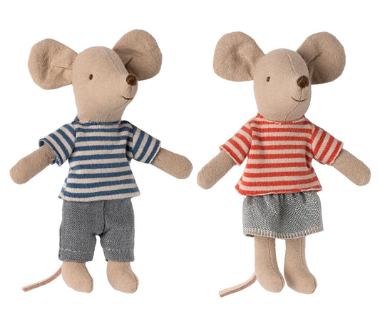 LouiMax & Stella Stardust, Lillebror och Lillasyster Mus 11 cm - Maileg