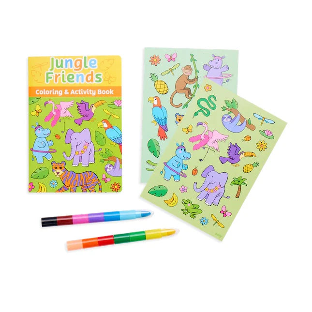 Mini Traveler Coloring and Activity Kit, Jungle Friends