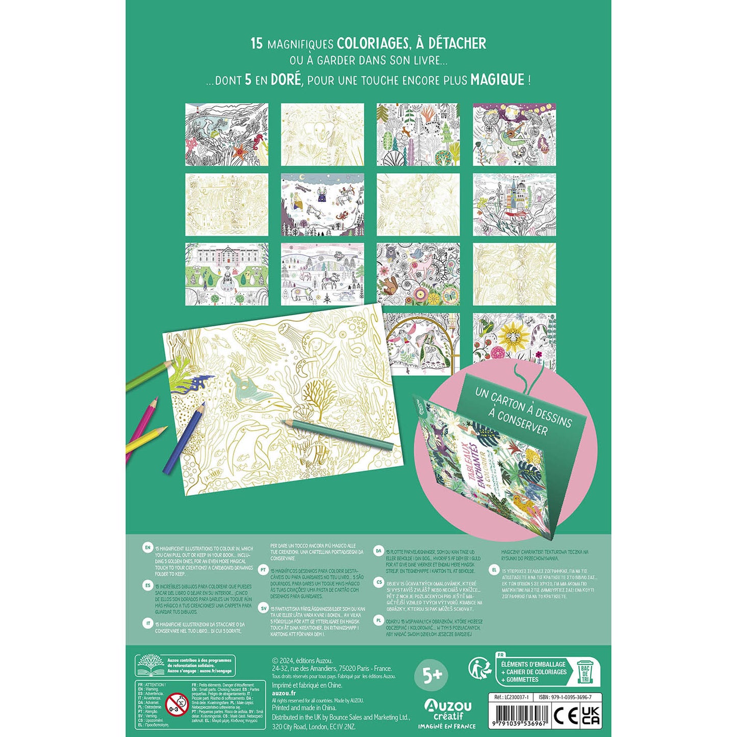 Målarbok, Enchanted Paintings - Auzou