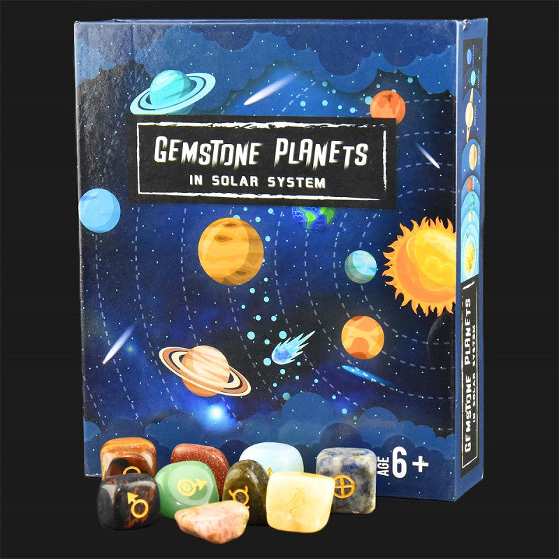 Stenar från Solsystemet, Gemstones Planets, 9 st - Robetoy