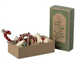 Juldekoration, Metal ornament set - Peters Christmas, Miniatyr - Maileg