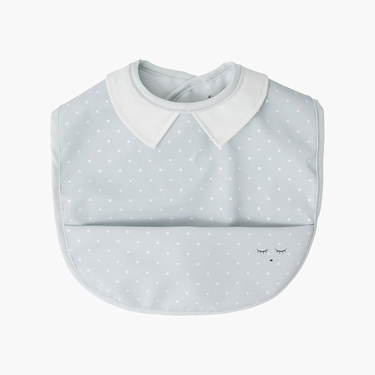 Saturday Parker Bib, Grey/White Dots