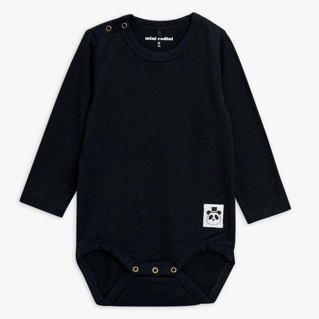Basic Långärmad Body Svart - Mini Rodini