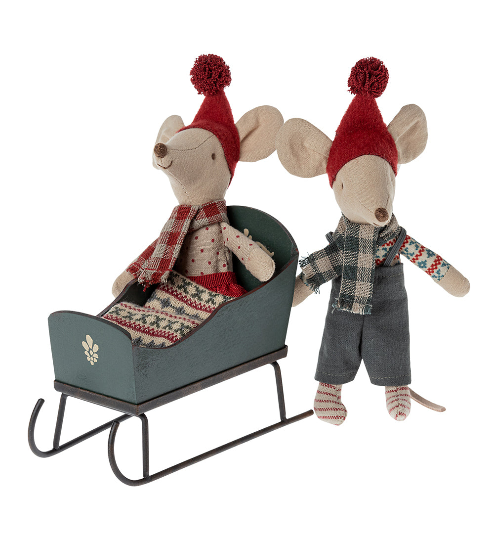 Släde för mus, miniatyr -  Maileg