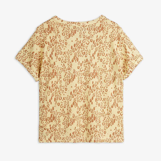 Mini leopard T-shirt, Beige - Mini Rodini