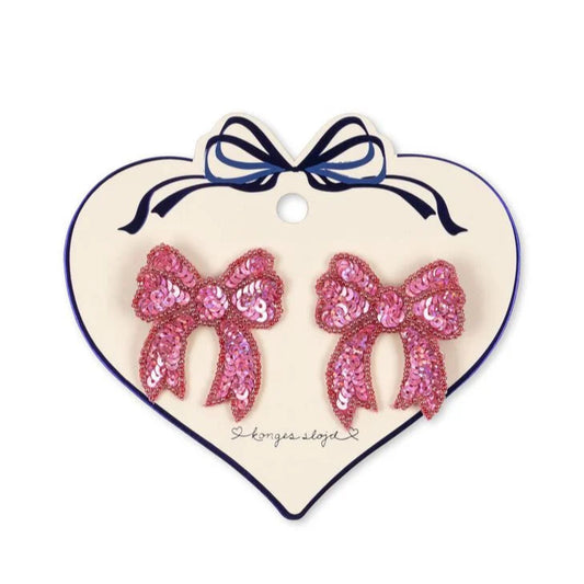 2-pack Hårspännen rosett, Rapture Rose - Konges Slöjd