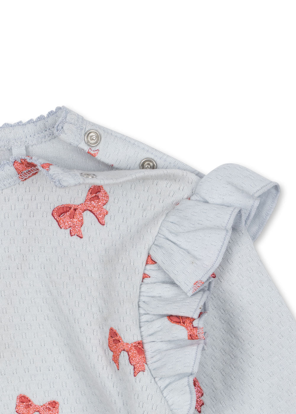 Sui Frill Body, GOTS, Rosia Blue Bow - Konges Sløjd