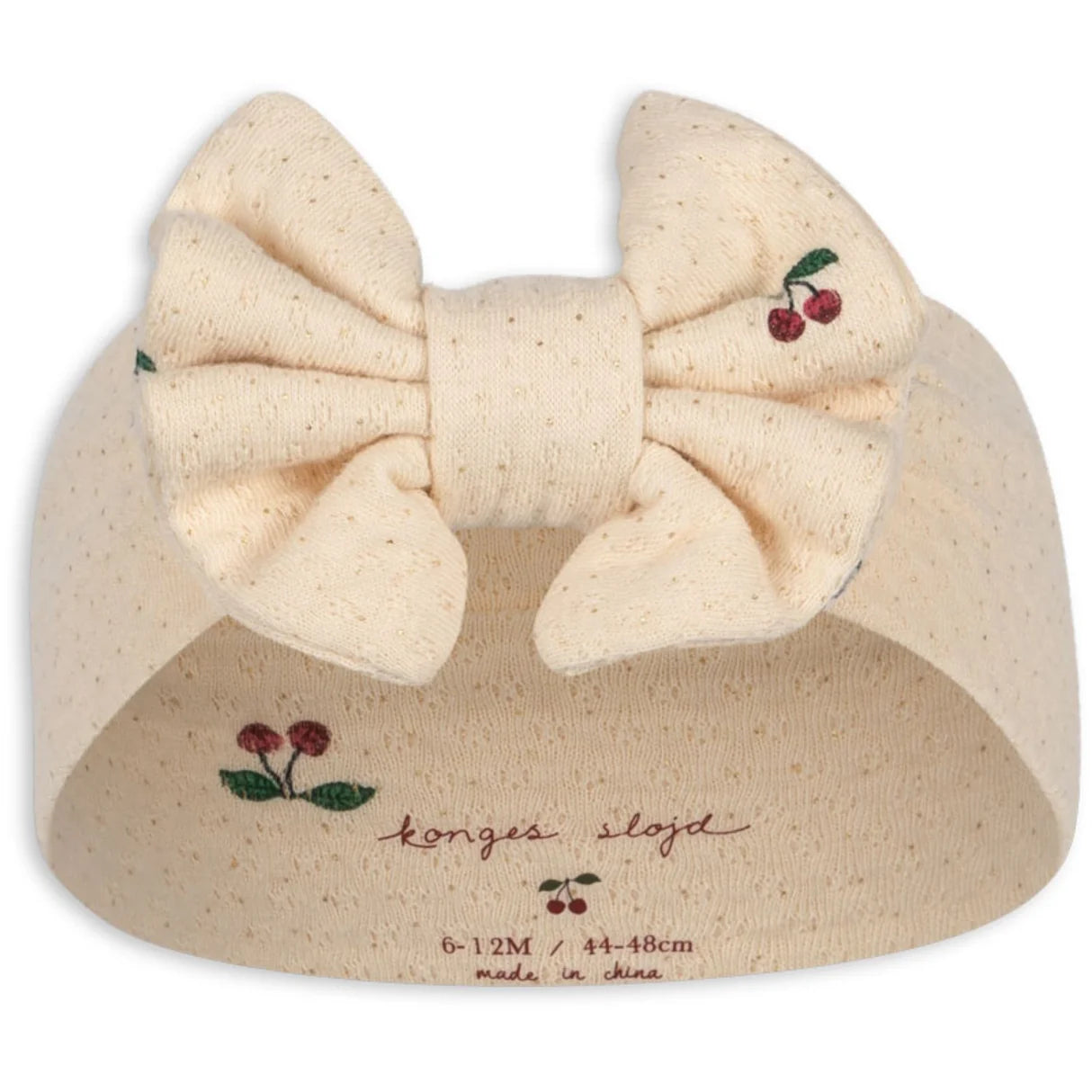Hårband, Sui New Bambi Bonnet GOTS, Cherry - Konges Sløjd