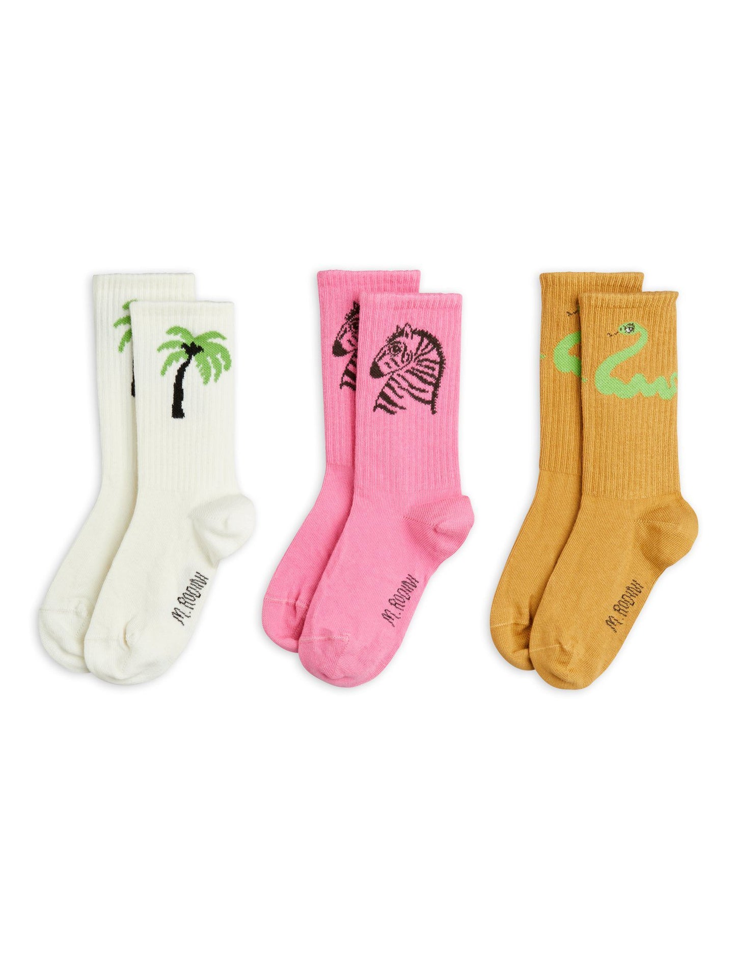 Zebra Socks, 3-Pack