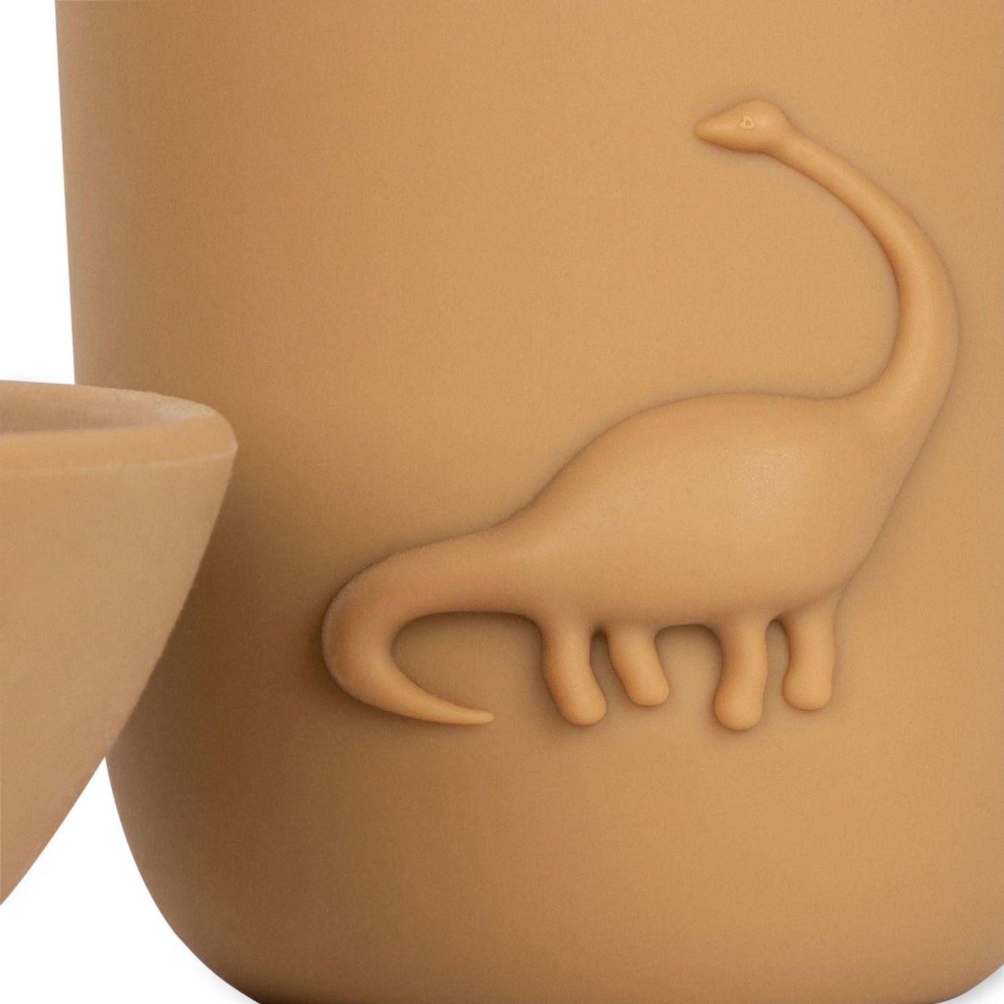 Dino Cup & Plate Set, Almond