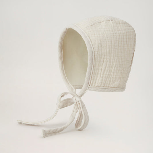 Muslin Bonnet, Beige