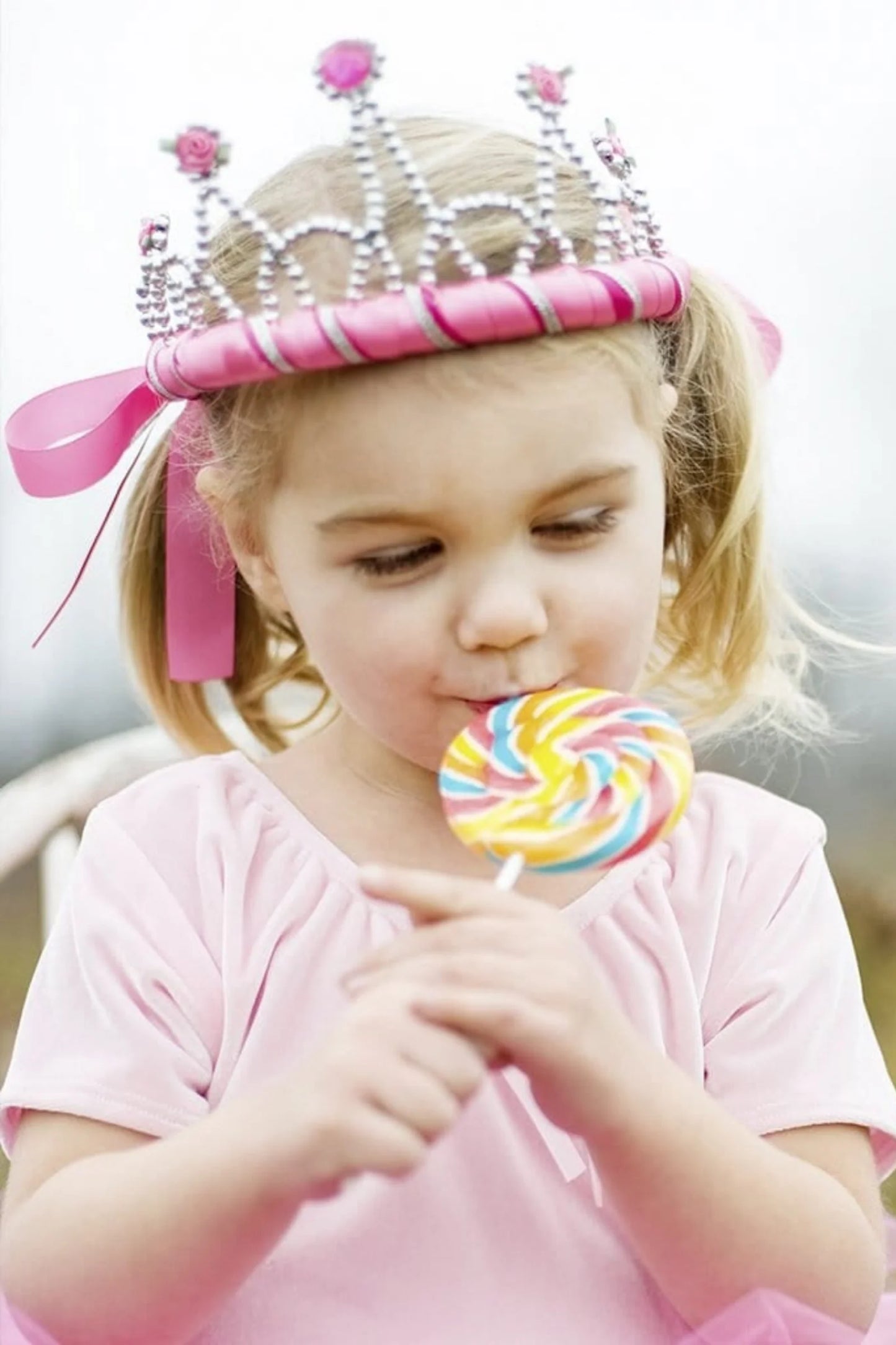 Ribbon Tiara, Pink