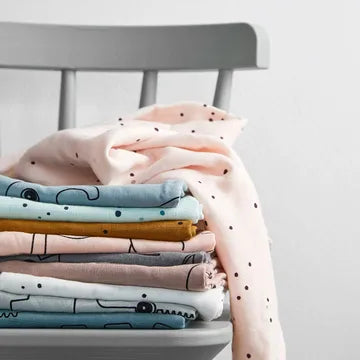 Muslinfiltar, Swaddle 2-pack Dreamy, Dots, Blue - Done By Deer