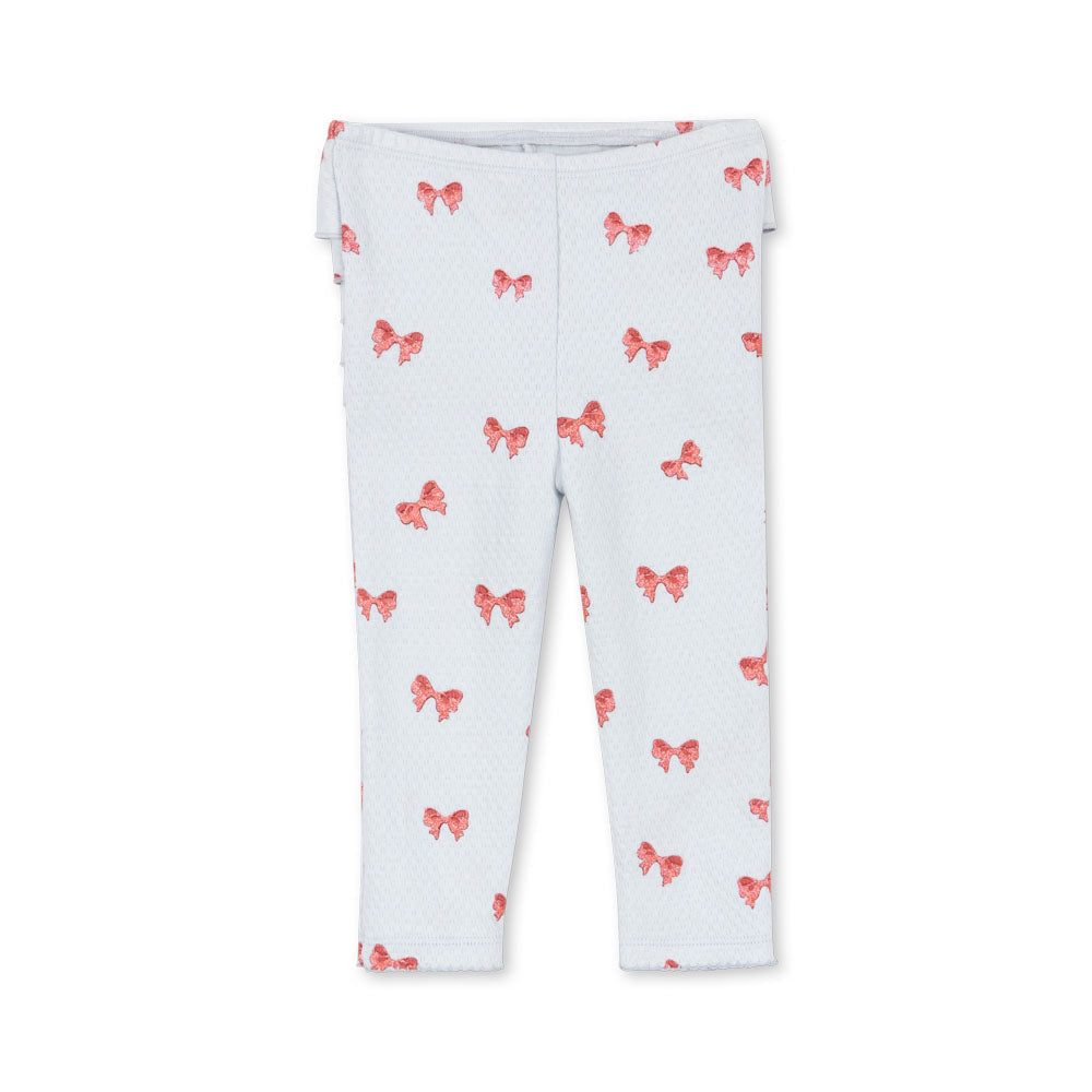 Sui Frill Pants GOTS, Rosia Blue Bow - Konges Sløjd