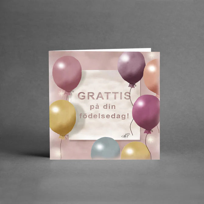 AP - Grattis på din födelsedag, ballonger