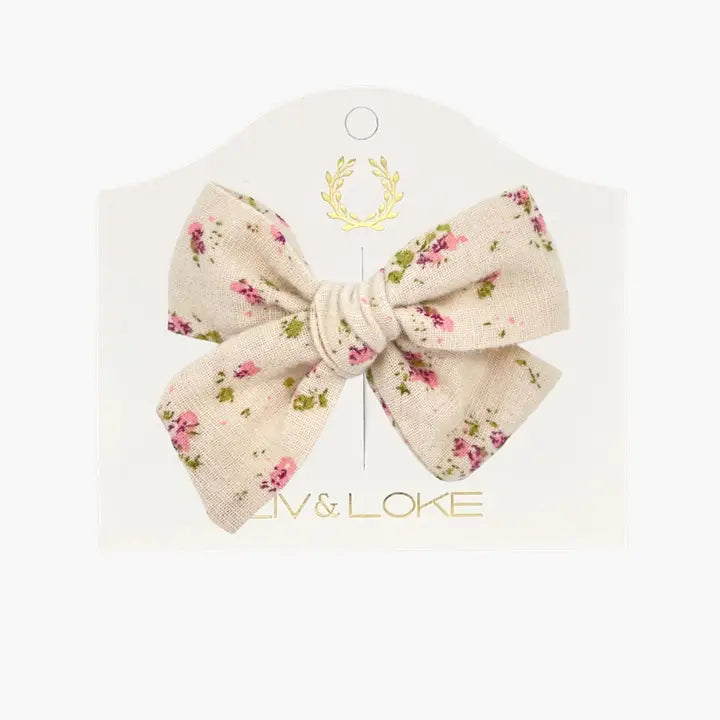 Ester Rosett 9 cm, Vintage floral pink - Ester Bow - Vintage floral pink