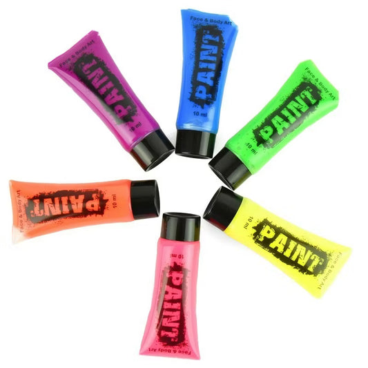 Face and Body Paint, UV Colours/Självlysande Ansikts- och Kroppsfärger