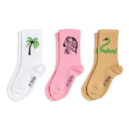 Zebra socks 3-pack