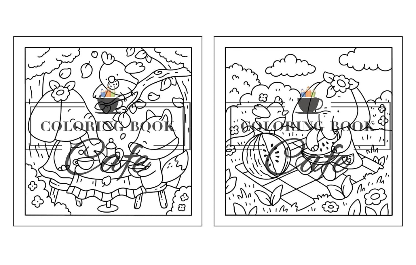 Comfy Life, Målarbok - Coloring Book Cafe