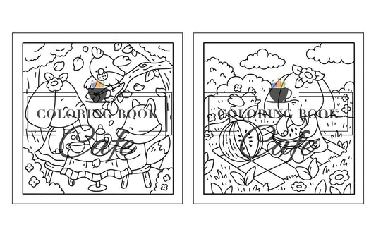 Comfy Life, Målarbok - Coloring Book Cafe