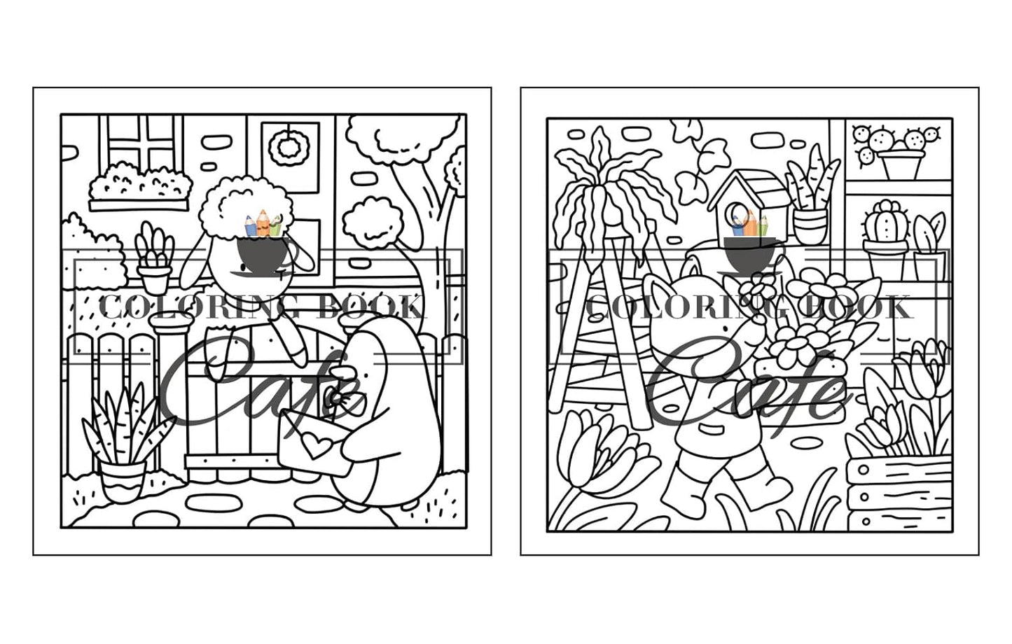 Comfy Life, Målarbok - Coloring Book Cafe