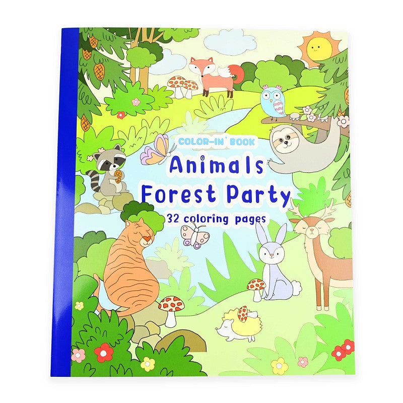 Coloring Book, Animals Forest Party
