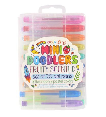 Gelpennor med doft, Mini Doodlers, Fruity Scented - Ooly