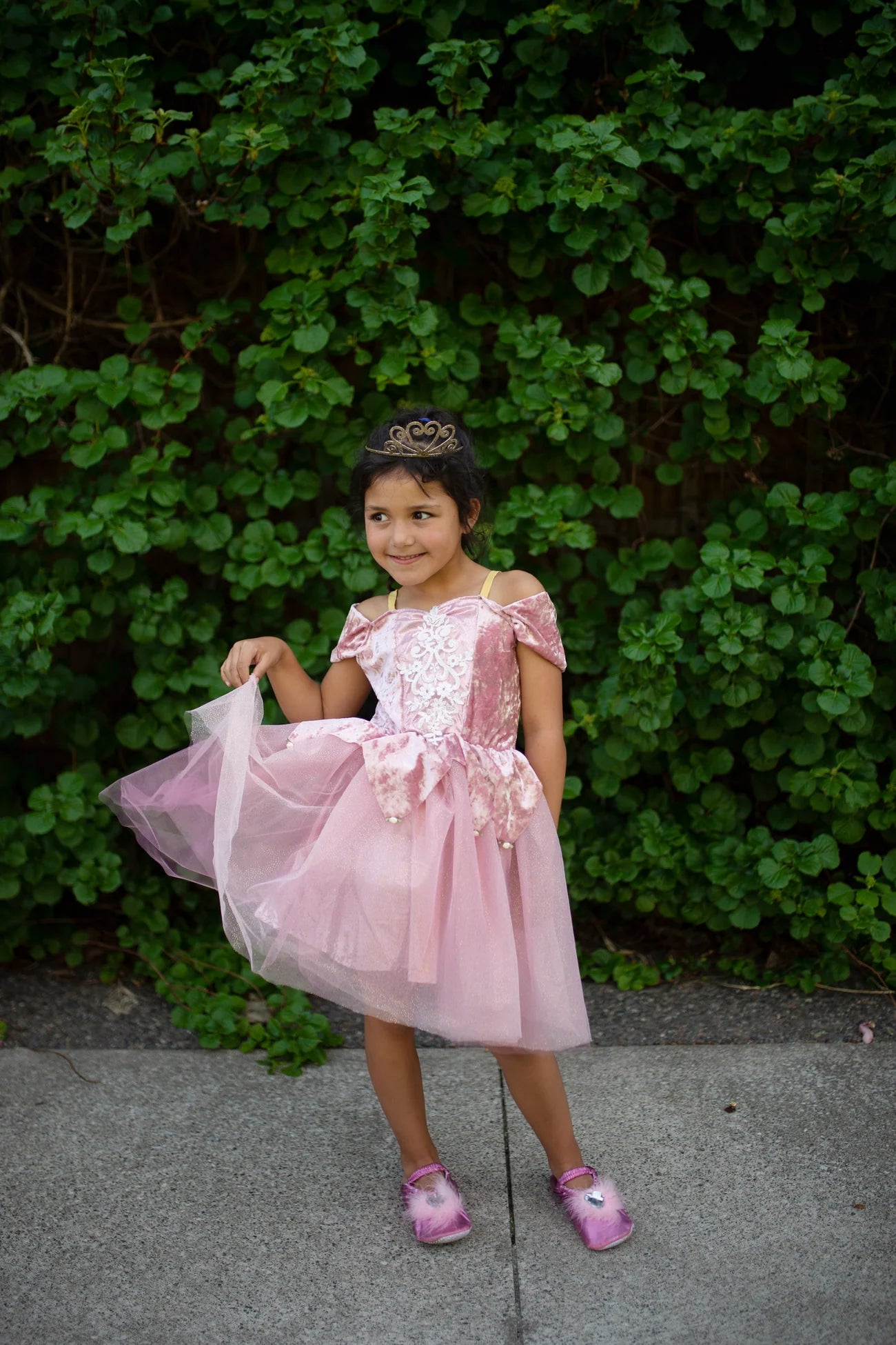 Holiday Ballerina Dress, Dusty Rose