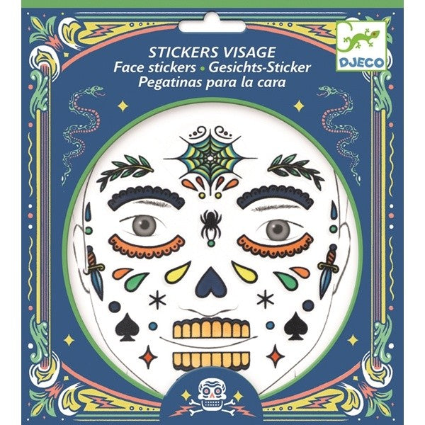 Flyttbara Ansiktsstickers, Dödskalle