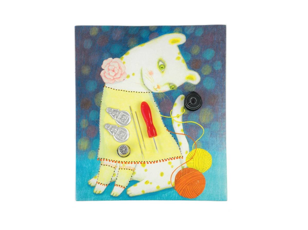 Väva med Yllegarn, Katt med Tröja - Djeco