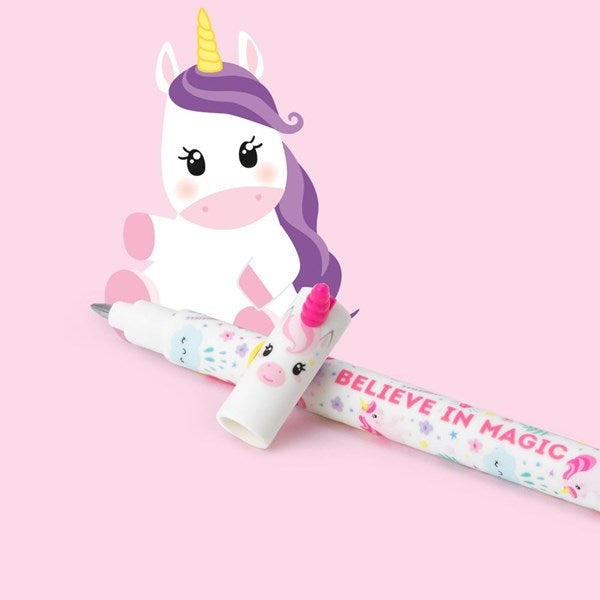 Erasable Gel Pen, Unicorn, Rosa