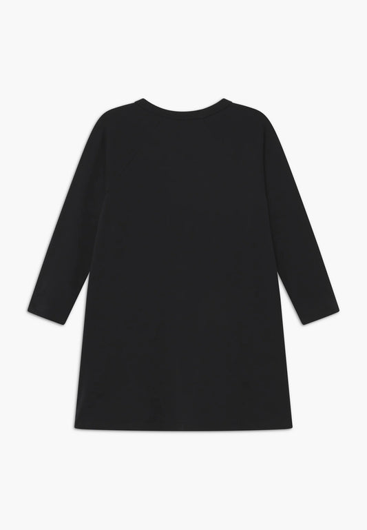 Basic Långärmad Klänning, Svart - Mini Rodini