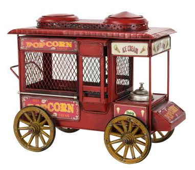 Popcornvagn, Röd, Metall - A LOT Decoration