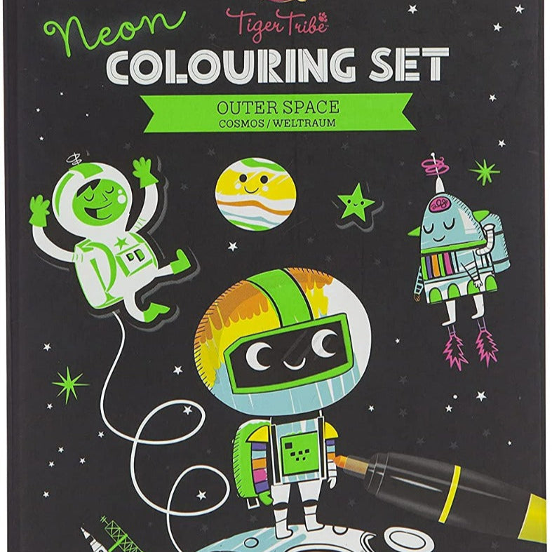Målarset, Colouring Set, Outer Space - Tiger Tribe