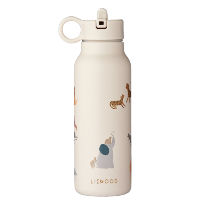 Vattenflaska 350 ml, Falk Water Bottle, All together/Sandy - Liewood