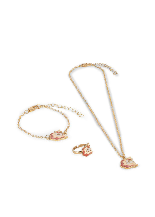 Unicorn Jewelry Set, Gold