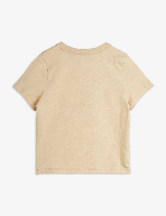 Blackbird T-shirt, Beige - Mini Rodini