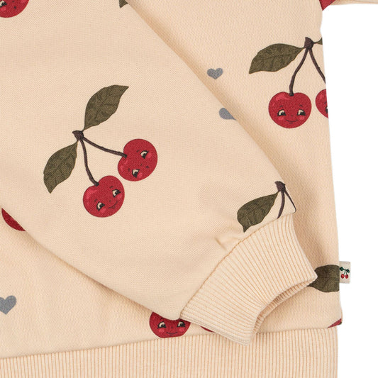 Lou Sweatshirt OCS, Cherry Bestie, Strl 3 år - Konges Sløjd