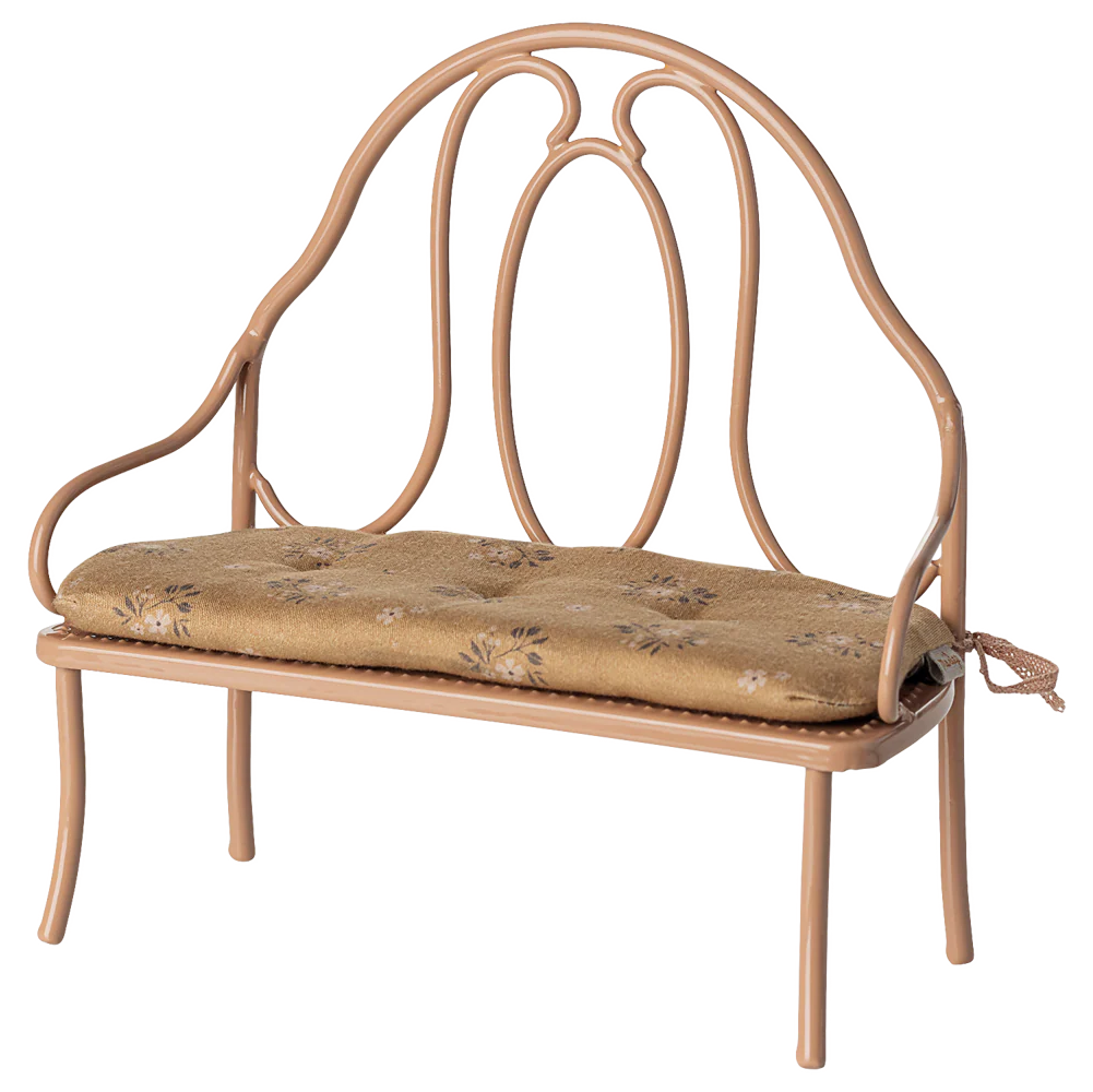 Vintage Bänk, Dark Powder, Miniatyr 19x18 cm - Maileg