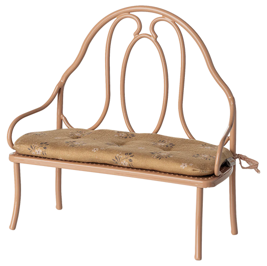 Vintage Bänk, Dark Powder, Miniatyr 19x18 cm - Maileg