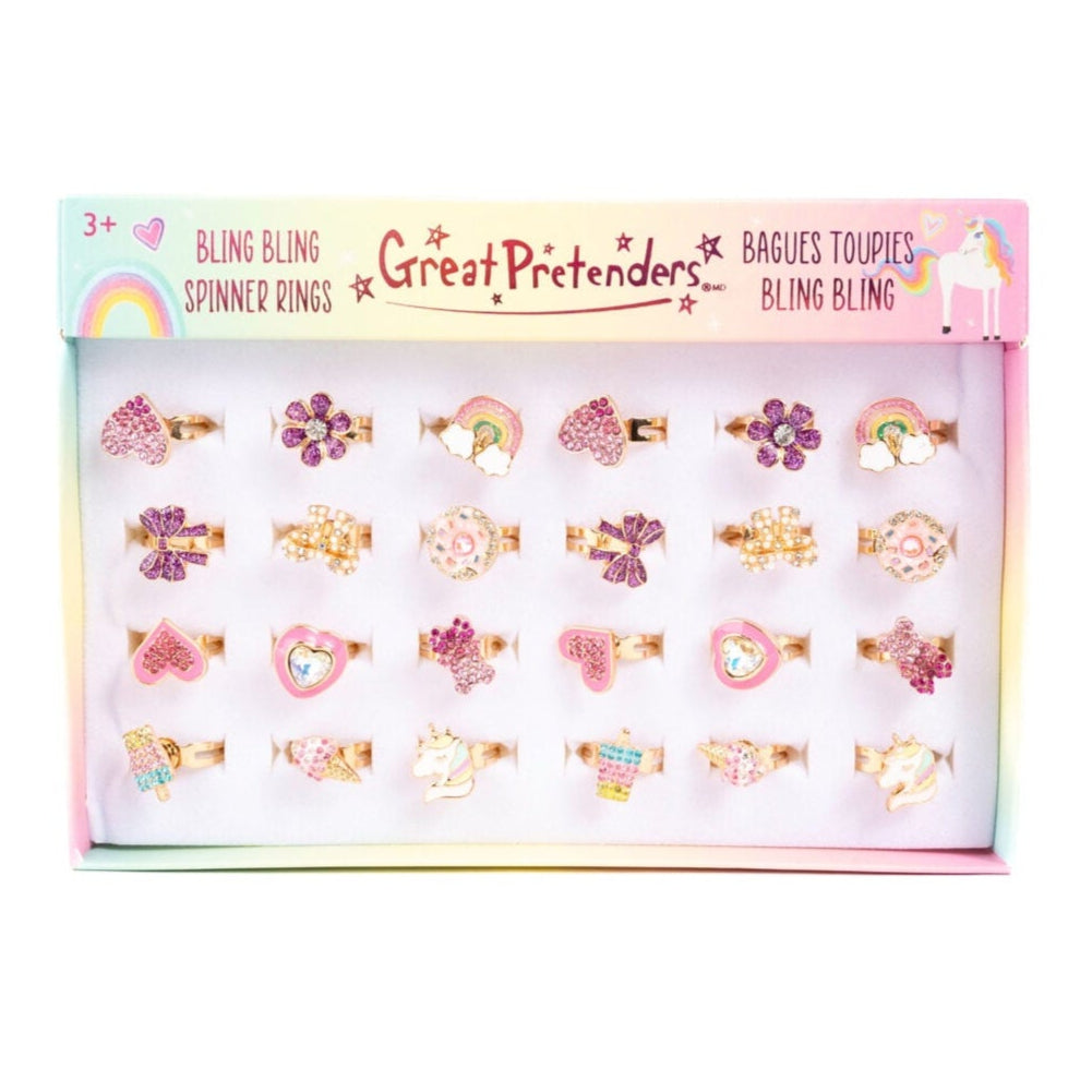 Snurringar, Bling Bling Spinner Rings - Great Pretenders